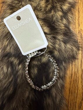 Silver Beaded Stretch Bracelet